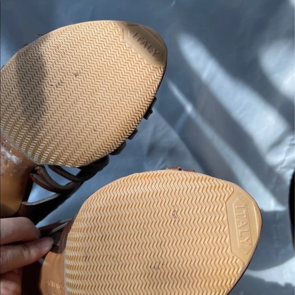 GIVENCHY Brown Leather Sandals size 7 - Picture 10 of 10